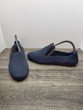 Rothy's The Flat Slip On Flats Blue  Women's Size 10 Shoes Loafer